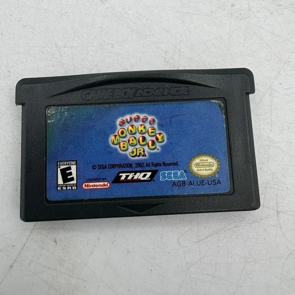 Nintendo Game Boy Advance Game Super Monkey Ball‎ Jr 2002 Vintage